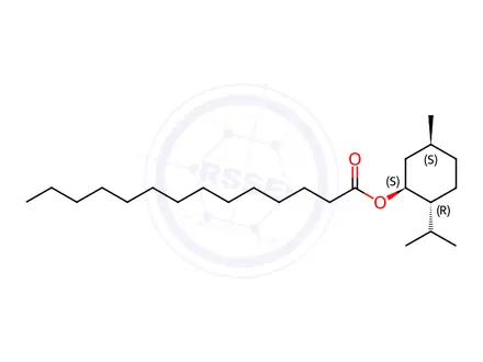 Chemical structure of (1S,2R,5S)-2-Isopropyl-5-methylcyclohexyl tetradecanoate