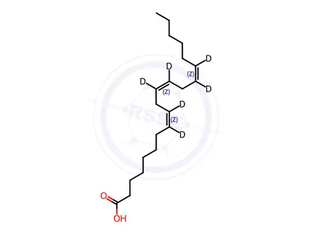 Chemical structure of cis-8,11,14-Eicosatrienoic Acid-d6