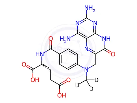 Chemical structure of 7-Hydroxy Methotrexate-d3