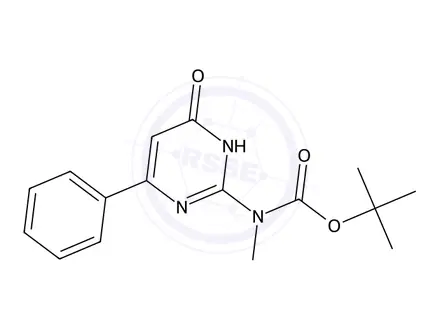Chemical structure of tert-Butyl ((4-hydroxy-6-phenylpyrimidin-2-yl)methyl)carbamate
