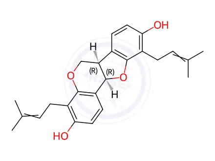 Chemical structure of Erybraedin