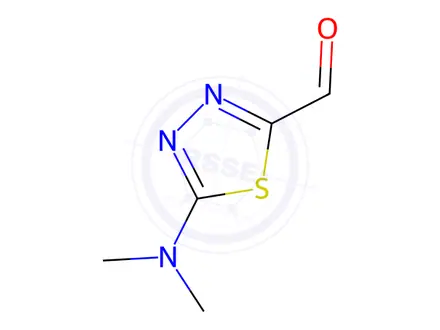 Chemical structure of 5-(Dimethylamino)-1,3,4-thiadiazole-2-carbaldehyde