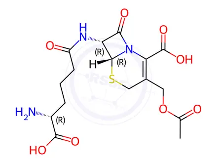 Chemical structure of Cephalosporin C