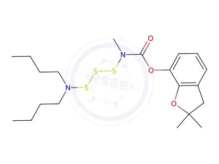Chemical structure of Carbofuran N,N-Dibutyl-3λ1-trisulfan-1-amine