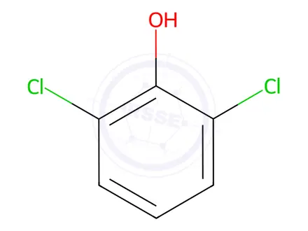 Chemical structure of 2,6-Dichlorophenol in methanol