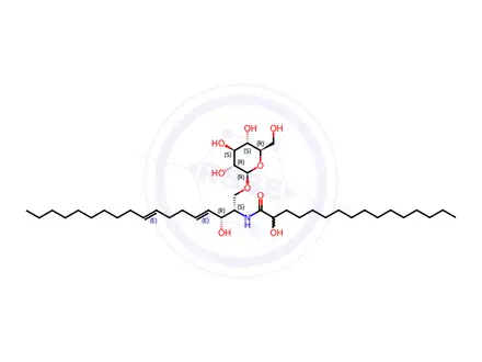 Chemical structure of Glucosylceramide (Soy)