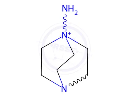 Chemical structure of 1-Amino-1,4-diazabicyclo[2.2.2]octan-1-ium iodide hydroiodide