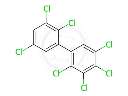 Chemical structure of 2,2',3,3',4,5,5'-Heptachlorobiphenyl