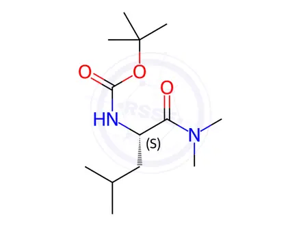 Chemical structure of N-[(1S)-1-[(Dimethylamino)Carbonyl]-3-methylbutyl]-carbamic Acid 1,1-Dimethylethyl Ester