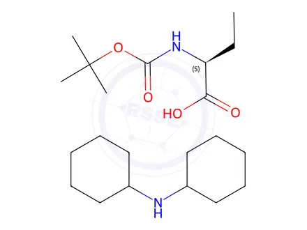 Chemical structure of Boc-Abu-OH.DCHA