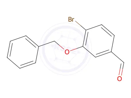 Chemical structure of 3-(Benzyloxy)-4-bromobenzaldehyde