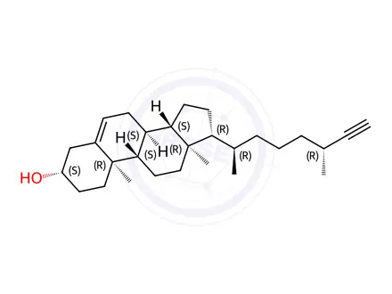Chemical structure of 27-alkyne cholesterol