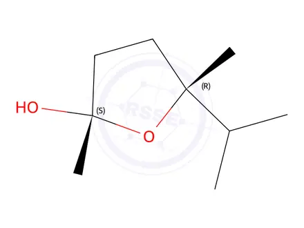 Chemical structure of 2-Furanol,tetrahydro-2,5-dimethyl-5-(1-methylethyl)-,(2S-cis)-(9CI)