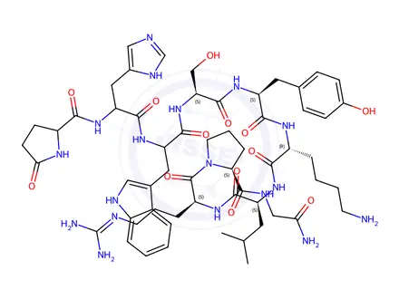 Chemical structure of (S)-1-((3S,6S,9S,12S,15R,18S,21S)-3-((1H-Imidazol-5-yl)methyl)-6-((1H-indol-3-yl)methyl)-15-(4-aminobutyl)-21-(3-guanidinopropyl)-12-(4-hydroxybenzyl)-9-(hydroxymethyl)-18-isobutyl