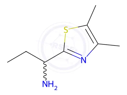 Chemical structure of 1-(4,5-Dimethylthiazol-2-yl)propan-1-amine