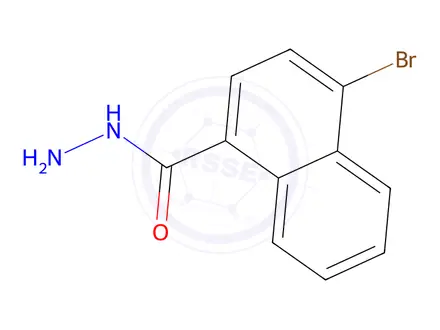 Chemical structure of 4-Bromonaphthalene-1-carbohydrazide