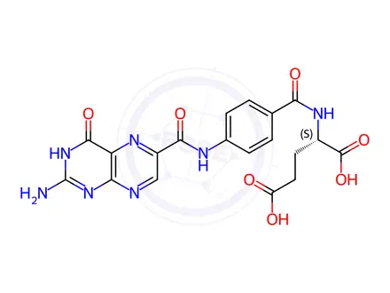 Chemical structure of 9-Oxo Folic Acid