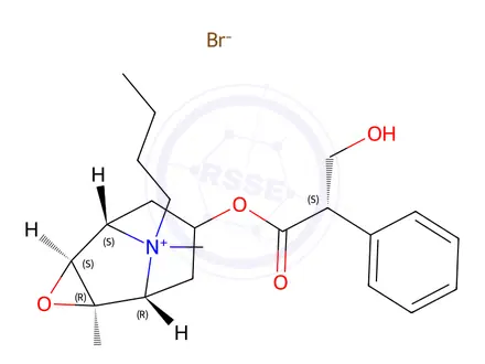 Chemical structure of Scopolamine butylbromide