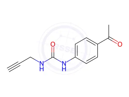 Chemical structure of 1-(4-Acetylphenyl)-3-(prop-2-yn-1-yl)urea