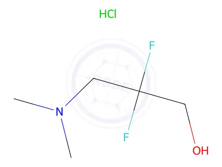 Chemical structure of 3-(Dimethylamino)-2,2-difluoropropan-1-ol hydrochloride