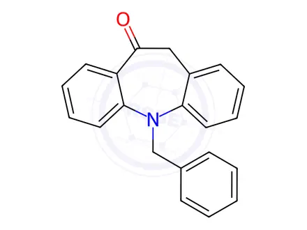 Chemical structure of 5-Benzyl-10-oxo-10,11-dihydro-5H-dibenz[b,f]azepine