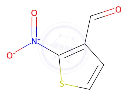 Chemical structure of 3-Thiophenecarboxaldehyde, 2-nitro-(6CI,9CI)