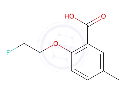 Chemical structure of 2-(2-fluoroethoxy)-5-methylbenzoic acid