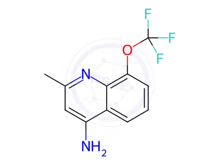 Chemical structure of 2-Methyl-8-(trifluoromethoxy)quinolin-4-amine