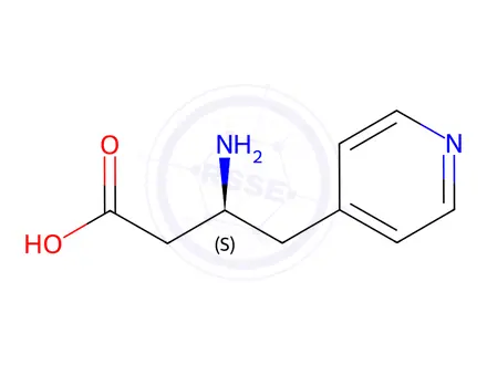 Chemical structure of (S)-3-Amino-4-(4-pyridyl)-butyric acid2HCl