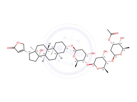 Chemical structure of Acetyldigitoxin