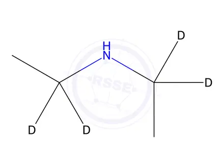 Chemical structure of Diethylamine-d4