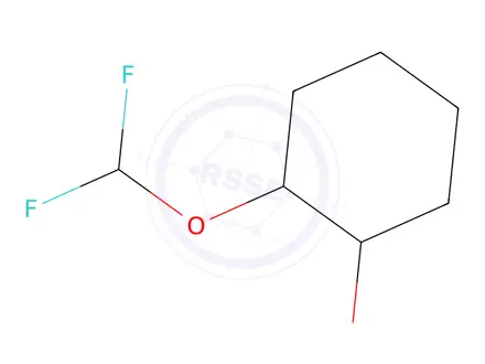Chemical structure of 2-(Difluoromethoxy)cyclohexan-1-ol