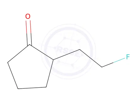 Chemical structure of 2-(2-fluoroethyl)cyclopentan-1-one