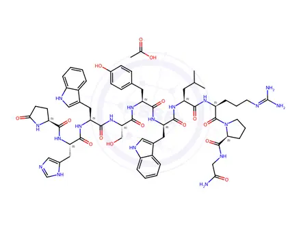 Chemical structure of Triptorelin Acetate