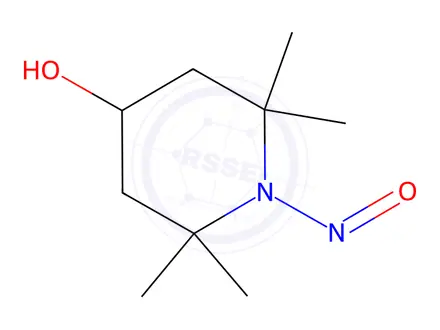 Chemical structure of 2,2,6,6-tetramethyl-1-nitrosopiperidin-4-ol
