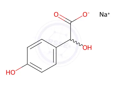 Chemical structure of Sodium 2-hydroxy-2-(4-hydroxyphenyl)acetate