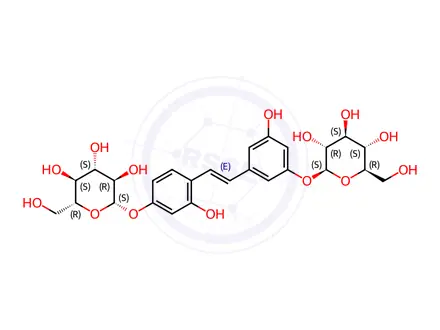 Chemical structure of mulberroside A