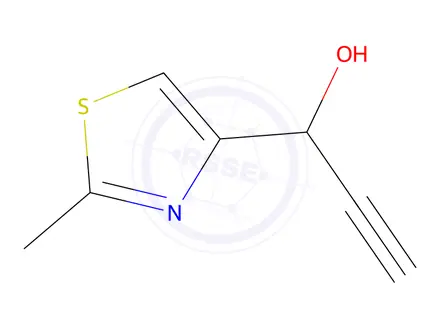 Chemical structure of 4-Thiazolemethanol,-alpha--ethynyl-2-methyl-