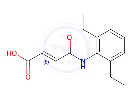 Chemical structure of 4-(2,6-DIETHYLANILINO)-4-OXOBUT-2-ENOIC ACID