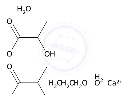Chemical structure of Calcium Lactate Pentahydrate