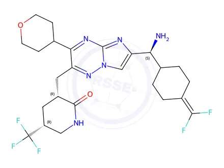 Chemical structure of 1-(4-Benzoylpiperazin-1-yl)-2-(1-(chloromethyl)-4-methoxy-7-(3-methyl-1H-1,2,4-triazol-1-yl)-1H-pyrrolo[2,3-c]pyridin-3-yl)ethane-1,2-dione Hydrochloride