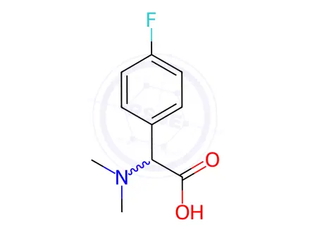 Chemical structure of Dimethylamino-(4-fluoro-phenyl)-acetic acid