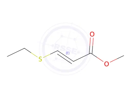 Chemical structure of methyl 3-(ethylsulfanyl)prop-2-enoate
