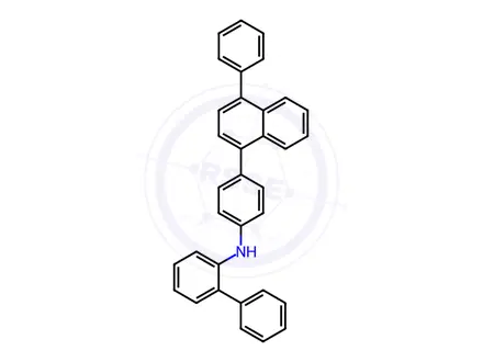 Chemical structure of N-[4-(4-Phenyl-1-naphthalenyl)phenyl]-[1,1′-biphenyl]-2-amine