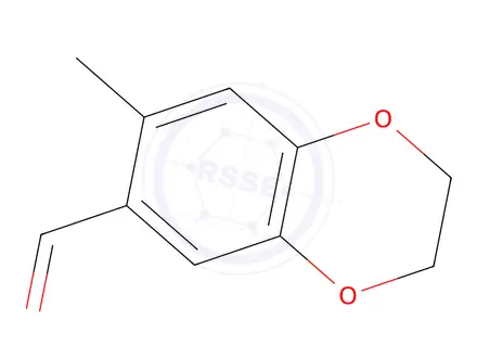 Chemical structure of 7-Methyl-2,3-dihydrobenzo[b][1,4]dioxine-6-carbaldehyde