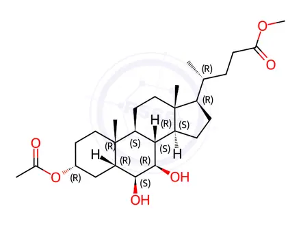 Chemical structure of Α-Muricholic acid Impurity 8