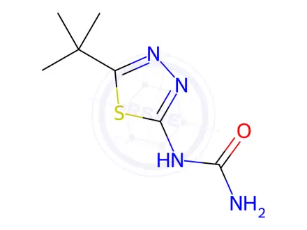 Chemical structure of Tebuthiuron-N,N-desmethyl