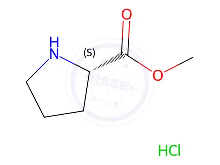 Chemical structure of L-Proline methyl ester hydrochloride