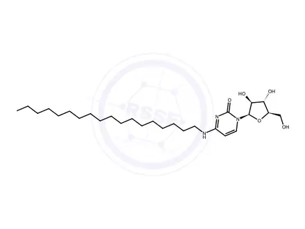 Chemical structure of N4-Octadecylcytosine β-D-arabinofuranoside
