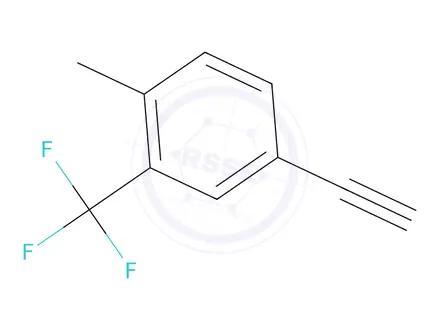 Chemical structure of 4-Ethynyl-1-methyl-2-(trifluoromethyl)benzene